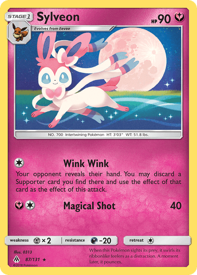 Carta Sylveon 87/131 do set Forbidden Light — Pokémon TCG | Bynx