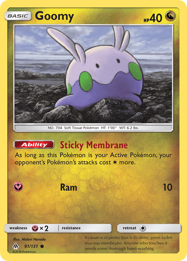 Carta Goomy 91/131 do set Forbidden Light — Pokémon TCG | Bynx