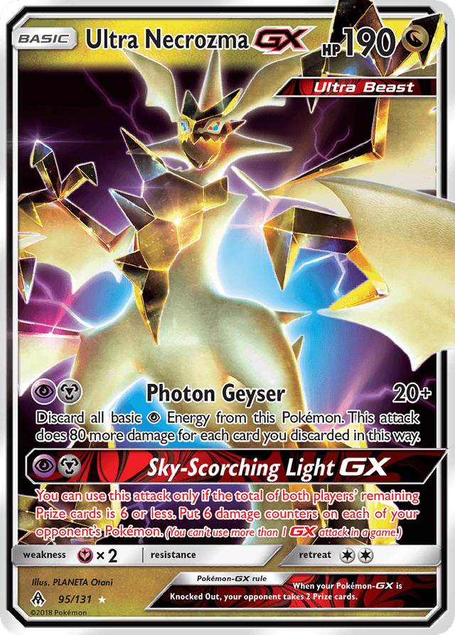 Carta Ultra Necrozma-GX 95/131 do set Forbidden Light — Pokémon TCG | Bynx