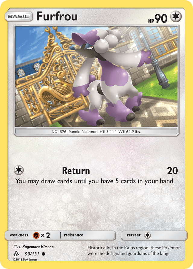 Carta Furfrou 99/131 do set Forbidden Light — Pokémon TCG | Bynx