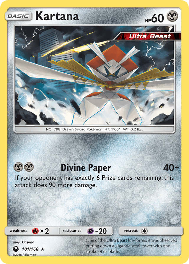 Carta Kartana 101/168 do set Celestial Storm — Pokémon TCG | Bynx
