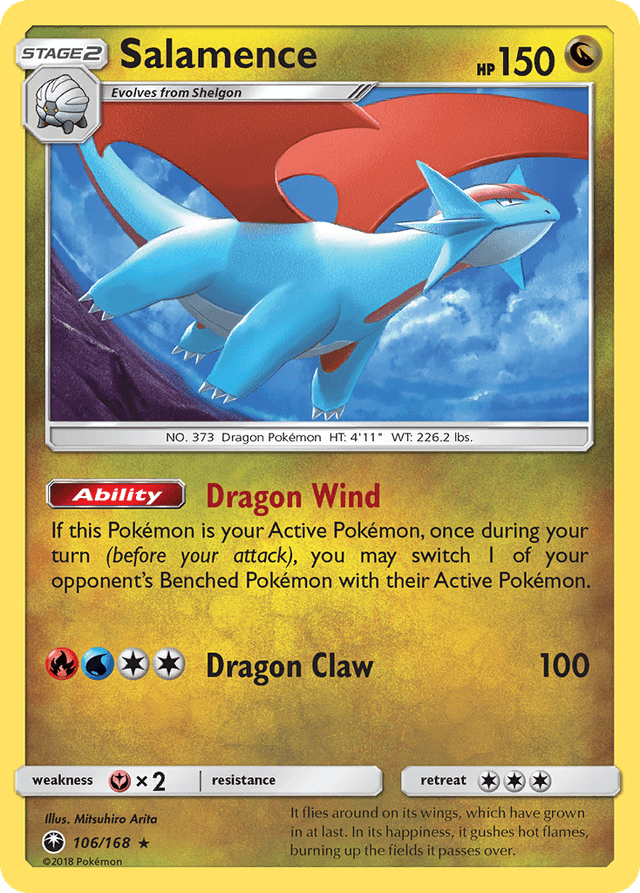 Carta Salamence 106/168 do set Celestial Storm — Pokémon TCG | Bynx