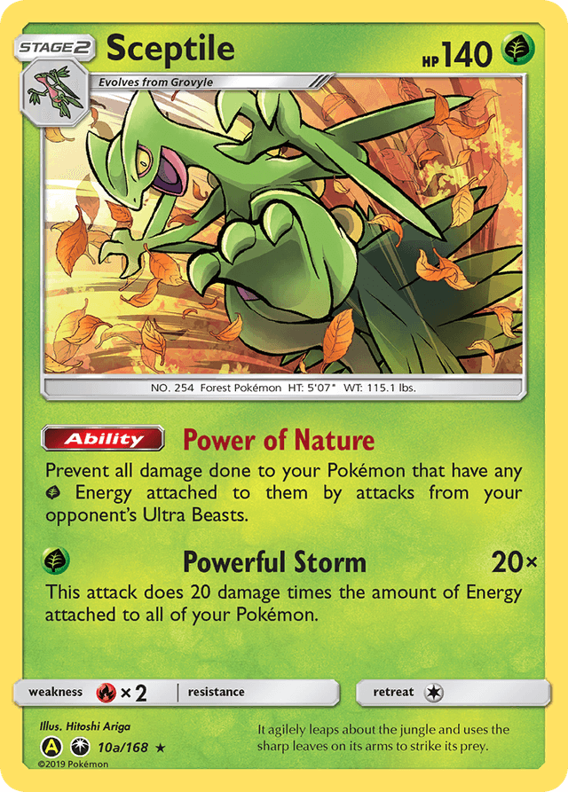 Carta Sceptile 10a/168 do set Celestial Storm — Pokémon TCG | Bynx