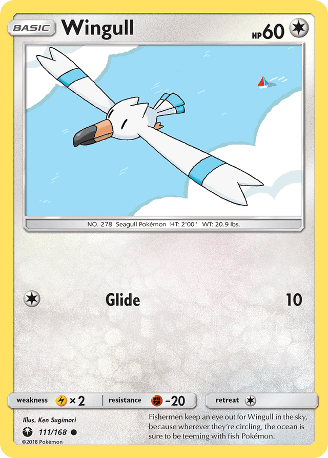 Carta Wingull 111/168 do set Celestial Storm — Pokémon TCG | Bynx