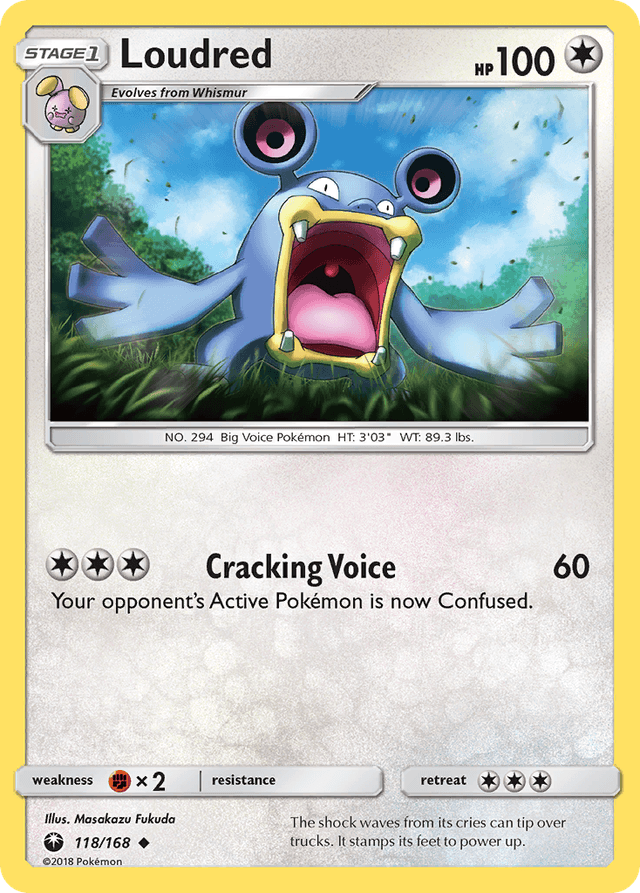 Carta Loudred 118/168 do set Celestial Storm — Pokémon TCG | Bynx