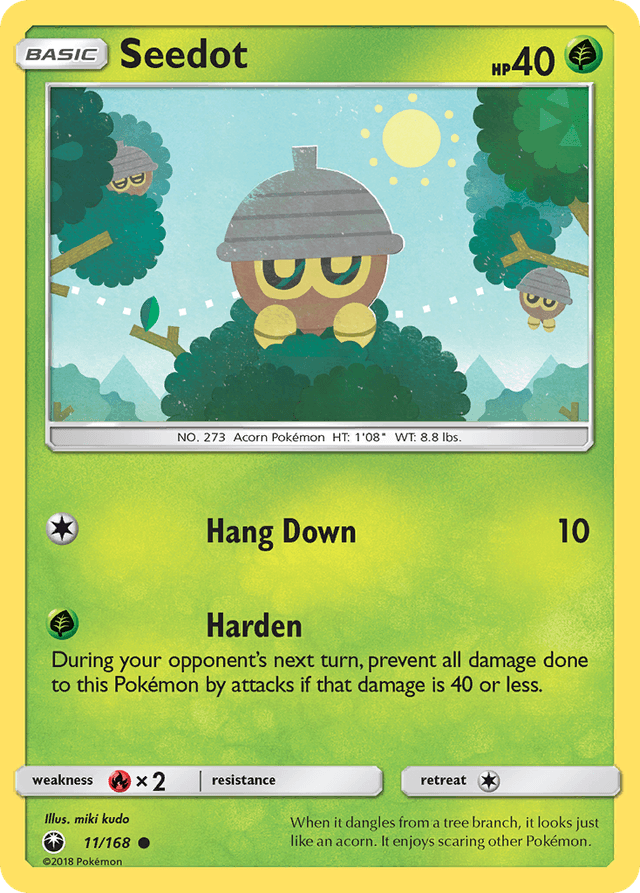 Carta Seedot 11/168 do set Celestial Storm — Pokémon TCG | Bynx