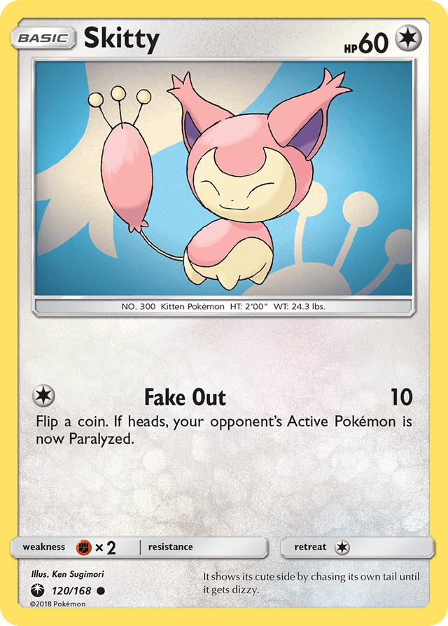 Carta Skitty 120/168 do set Celestial Storm — Pokémon TCG | Bynx