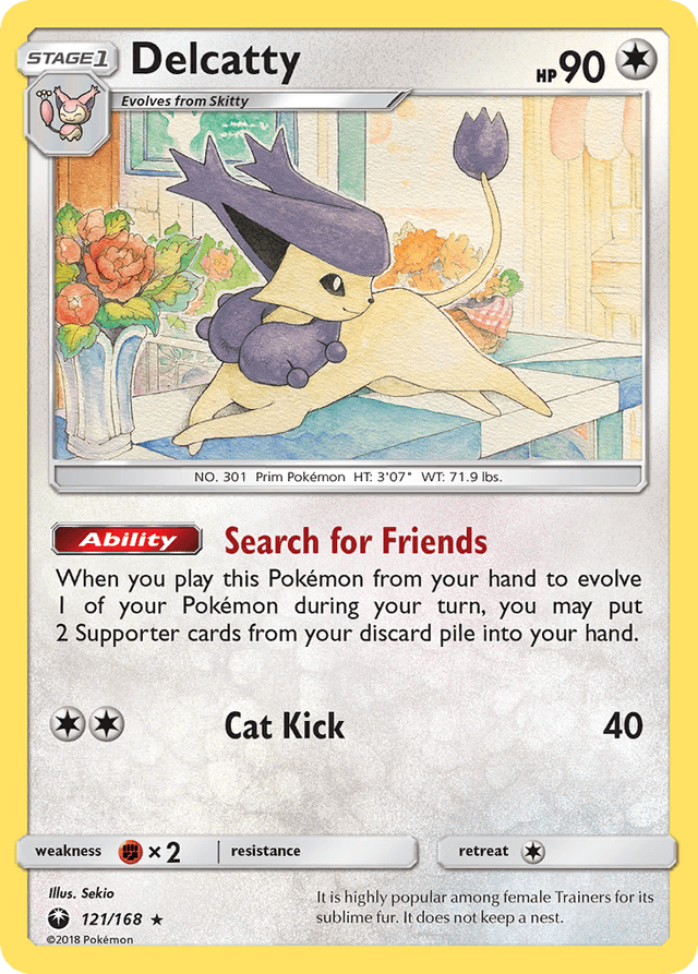 Carta Delcatty 121/168 do set Celestial Storm — Pokémon TCG | Bynx