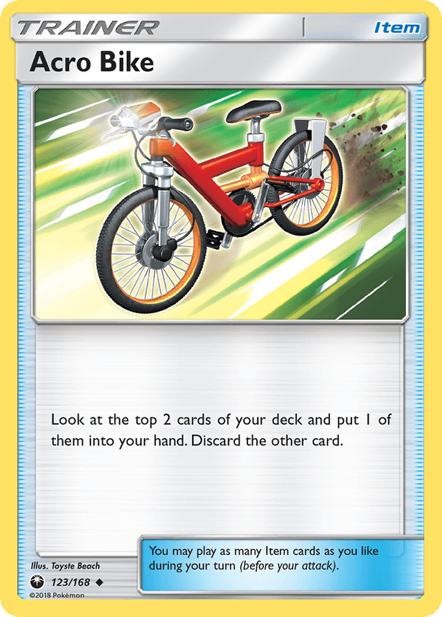 Carta Acro Bike 123/168 do set Celestial Storm — Pokémon TCG | Bynx