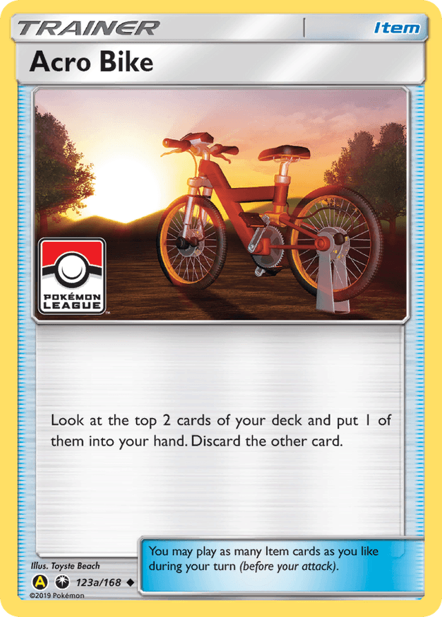 Carta Acro Bike 123a/168 do set Celestial Storm — Pokémon TCG | Bynx