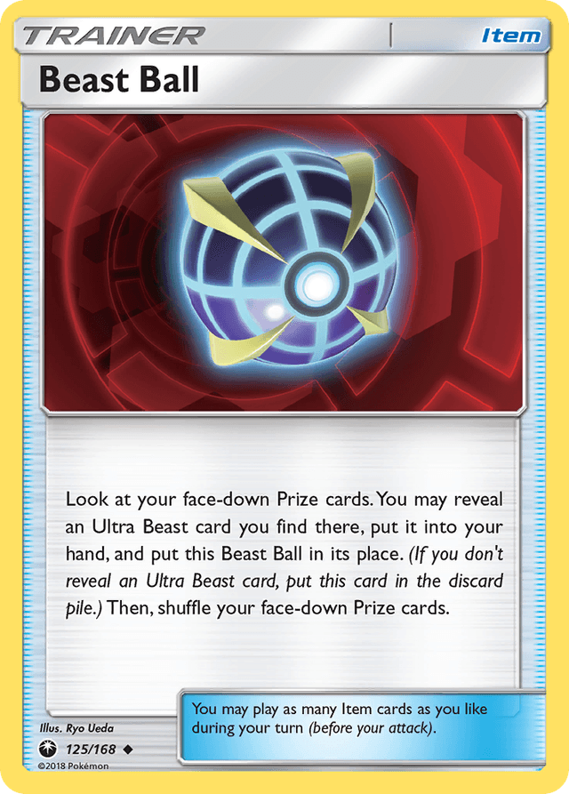 Carta Beast Ball 125/168 do set Celestial Storm — Pokémon TCG | Bynx