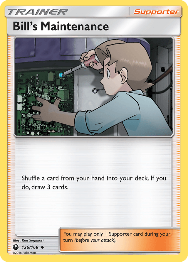 Carta Bill's Maintenance 126/168 do set Celestial Storm — Pokémon TCG | Bynx