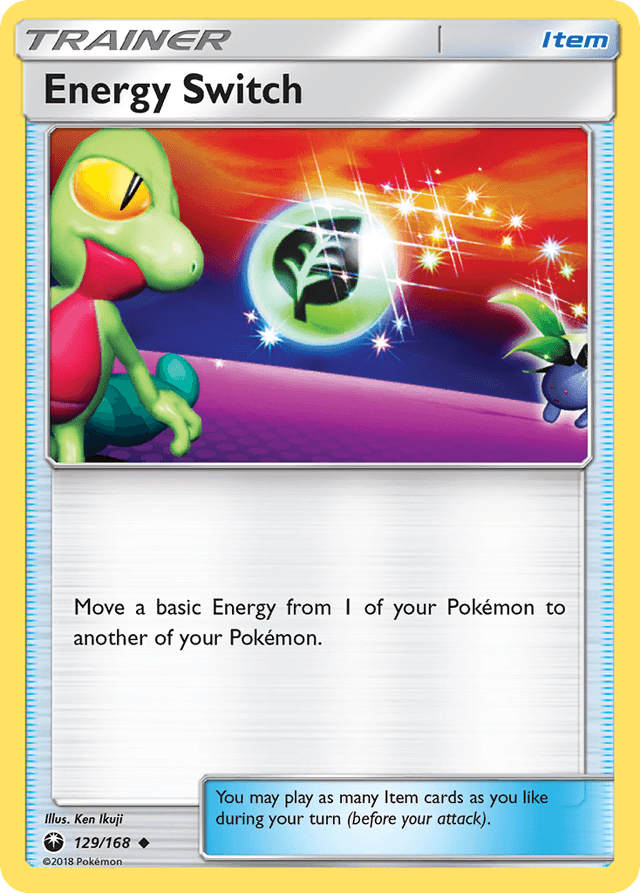Carta Energy Switch 129/168 do set Celestial Storm — Pokémon TCG | Bynx