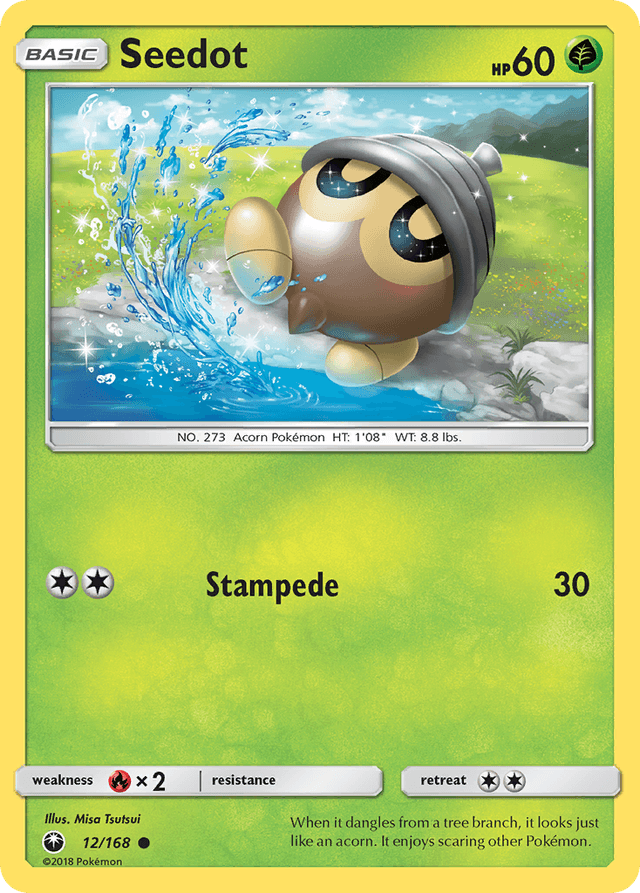 Carta Seedot 12/168 do set Celestial Storm — Pokémon TCG | Bynx