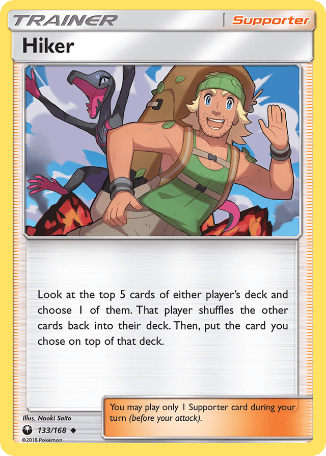 Carta Hiker 133/168 do set Celestial Storm — Pokémon TCG | Bynx
