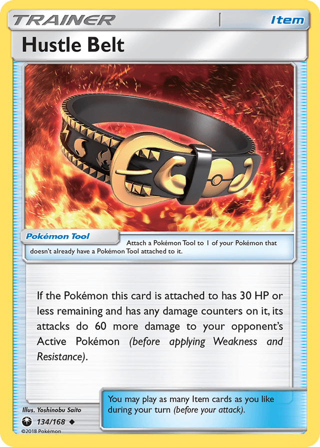 Carta Hustle Belt 134/168 do set Celestial Storm — Pokémon TCG | Bynx