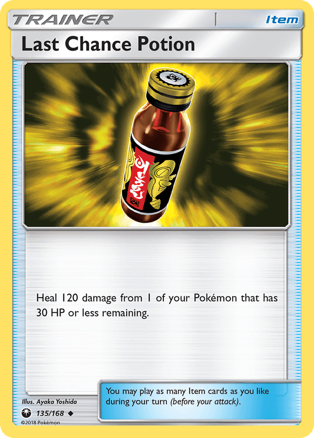 Carta Last Chance Potion 135/168 do set Celestial Storm — Pokémon TCG | Bynx