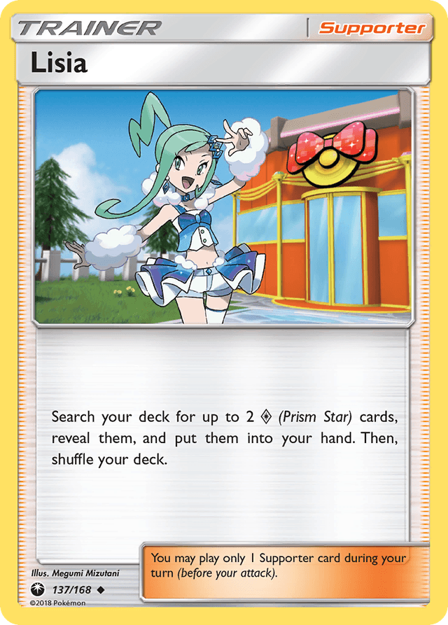 Carta Lisia 137/168 do set Celestial Storm — Pokémon TCG | Bynx
