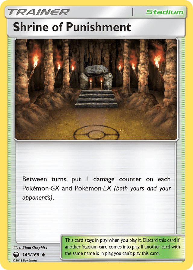 Carta Shrine of Punishment 143/168 do set Celestial Storm — Pokémon TCG | Bynx