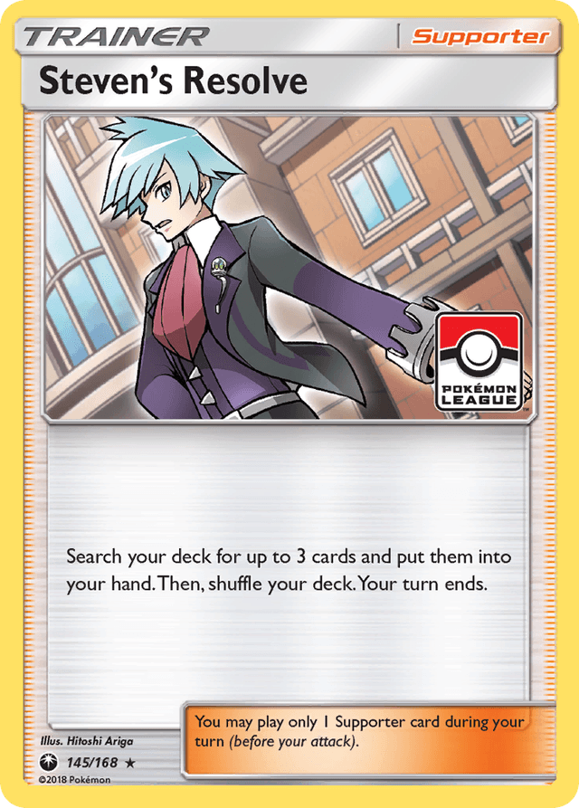 Carta Steven's Resolve 145/168 do set Celestial Storm — Pokémon TCG | Bynx