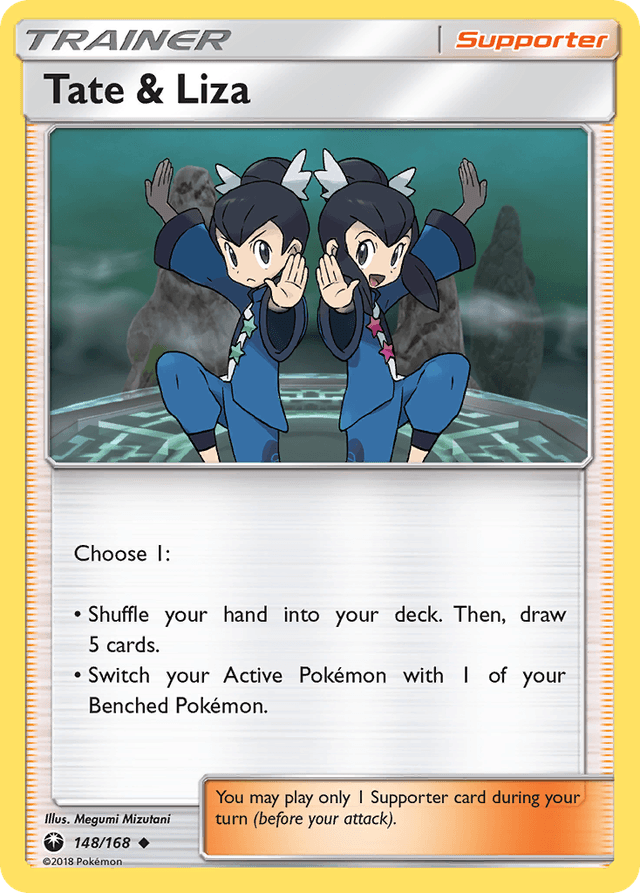 Carta Tate & Liza 148/168 do set Celestial Storm — Pokémon TCG | Bynx