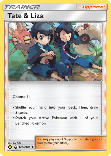 Carta Tate & Liza 148a/168 do set Celestial Storm — Pokémon TCG | Bynx