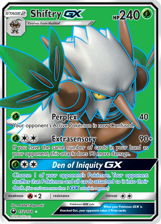Carta Shiftry-GX 152/168 do set Celestial Storm — Pokémon TCG | Bynx