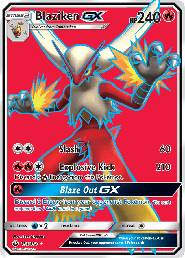 Carta Blaziken-GX 153/168 do set Celestial Storm — Pokémon TCG | Bynx