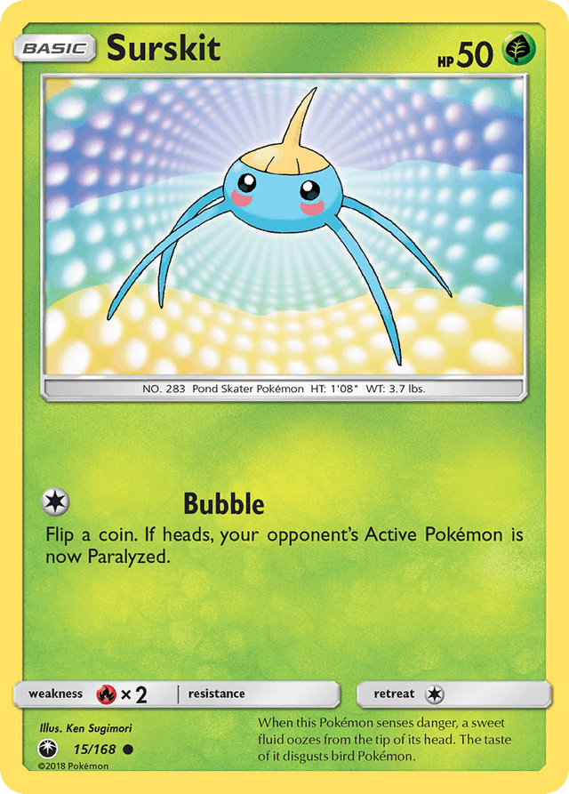 Carta Surskit 15/168 do set Celestial Storm — Pokémon TCG | Bynx