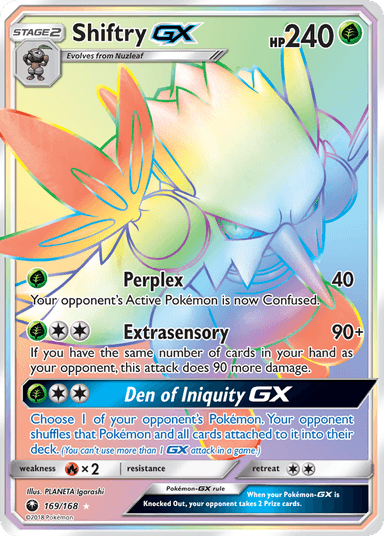 Carta Shiftry-GX 169/168 do set Celestial Storm — Pokémon TCG | Bynx