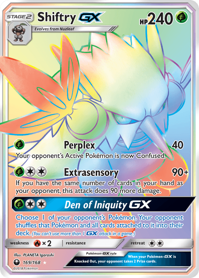 Carta Shiftry-GX 169/168 do set Celestial Storm — Pokémon TCG | Bynx