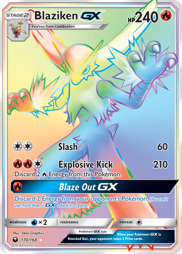 Carta Blaziken-GX 170/168 do set Celestial Storm — Pokémon TCG | Bynx