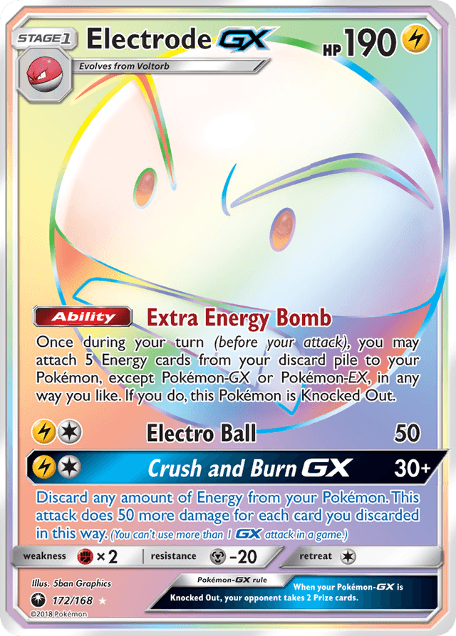 Carta Electrode-GX 172/168 do set Celestial Storm — Pokémon TCG | Bynx