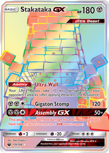 Carta Stakataka-GX 176/168 do set Celestial Storm — Pokémon TCG | Bynx