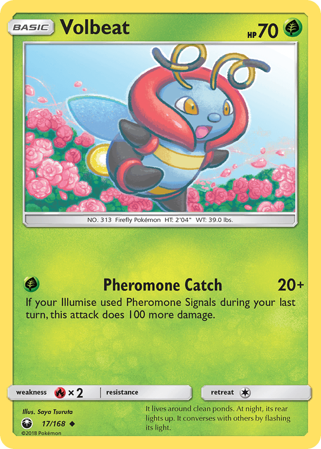Carta Volbeat 17/168 do set Celestial Storm — Pokémon TCG | Bynx