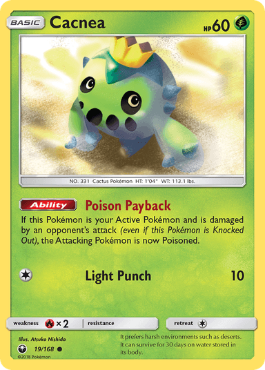 Carta Cacnea 19/168 do set Celestial Storm — Pokémon TCG | Bynx