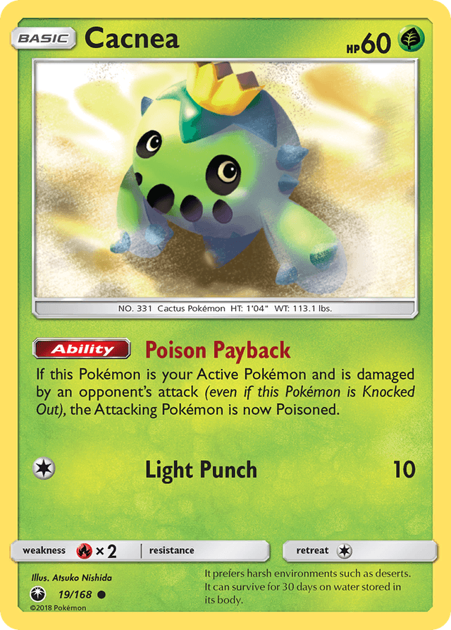 Carta Cacnea 19/168 do set Celestial Storm — Pokémon TCG | Bynx