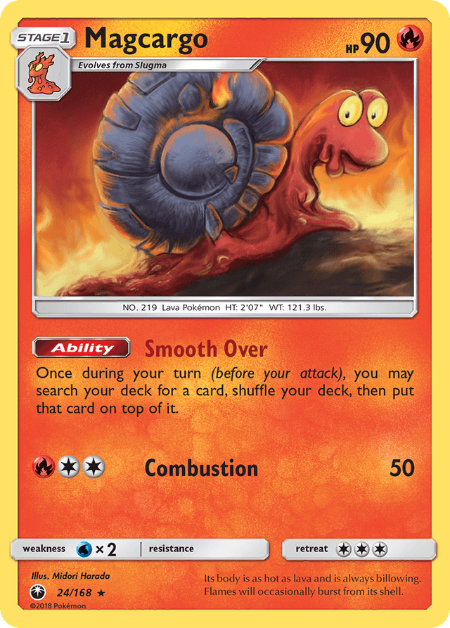 Carta Magcargo 24/168 do set Celestial Storm — Pokémon TCG | Bynx