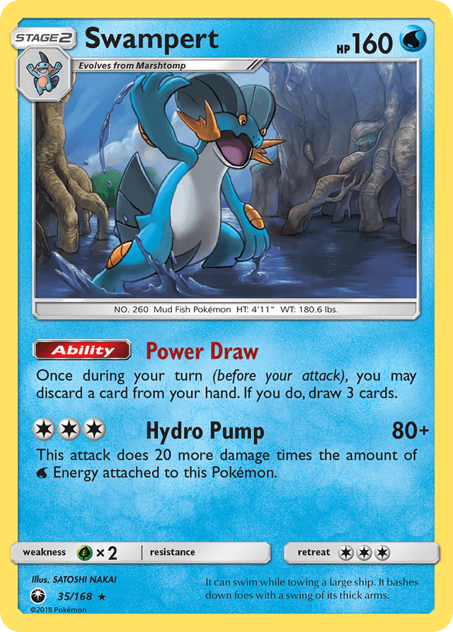 Carta Swampert 35/168 do set Celestial Storm — Pokémon TCG | Bynx