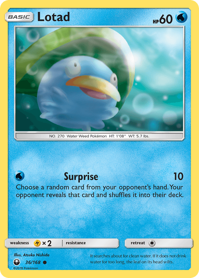 Carta Lotad 36/168 do set Celestial Storm — Pokémon TCG | Bynx