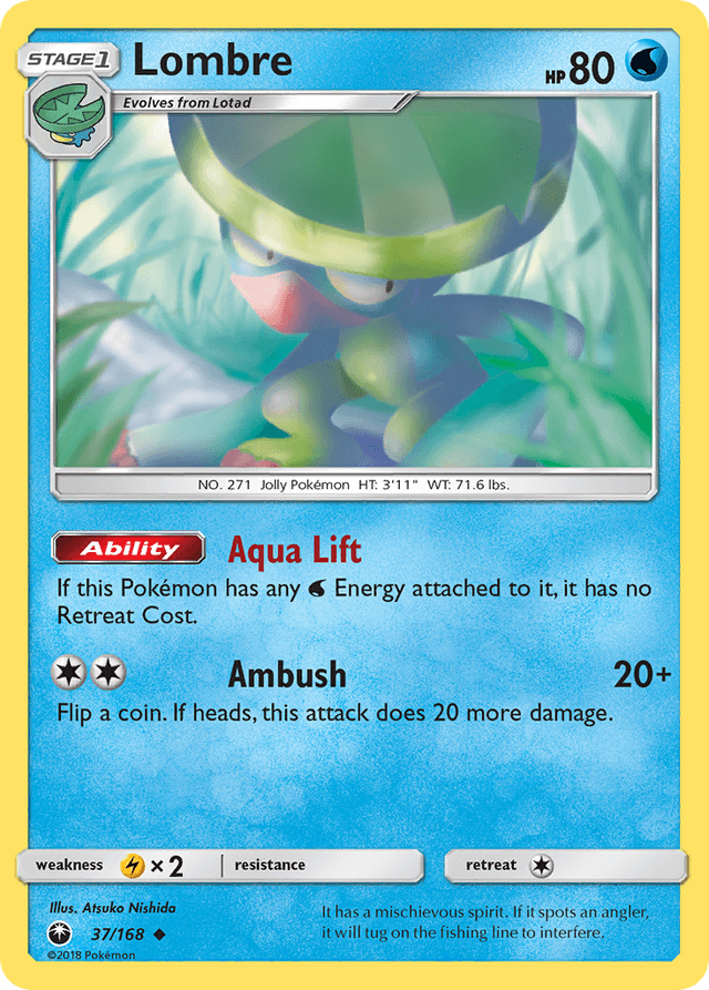 Carta Lombre 37/168 do set Celestial Storm — Pokémon TCG | Bynx