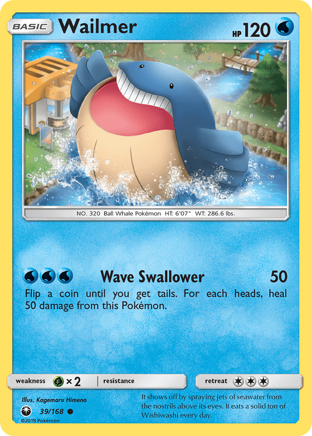 Carta Wailmer 39/168 do set Celestial Storm — Pokémon TCG | Bynx