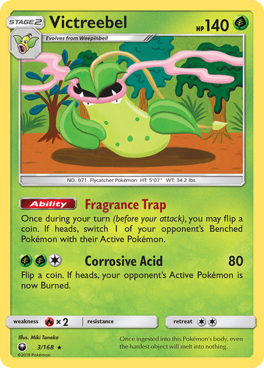 Carta Victreebel 3/168 do set Celestial Storm — Pokémon TCG | Bynx