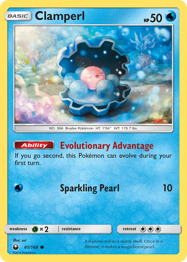 Carta Clamperl 41/168 do set Celestial Storm — Pokémon TCG | Bynx