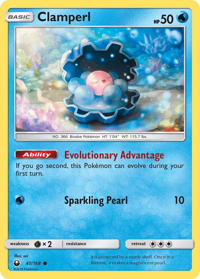 Carta Clamperl 41/168 do set Celestial Storm — Pokémon TCG | Bynx