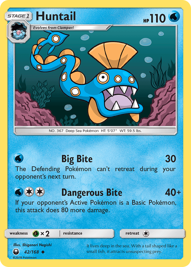 Carta Huntail 42/168 do set Celestial Storm — Pokémon TCG | Bynx