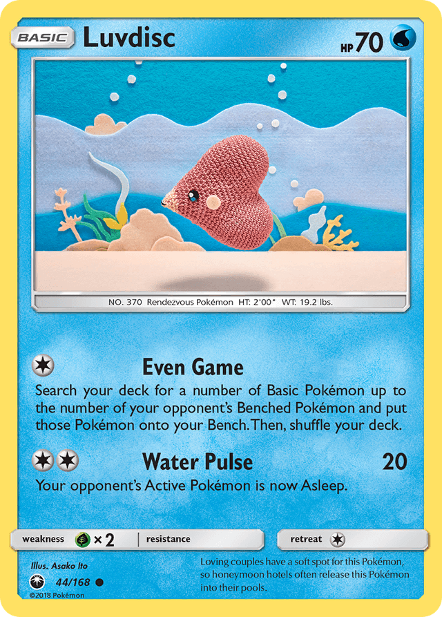 Carta Luvdisc 44/168 do set Celestial Storm — Pokémon TCG | Bynx