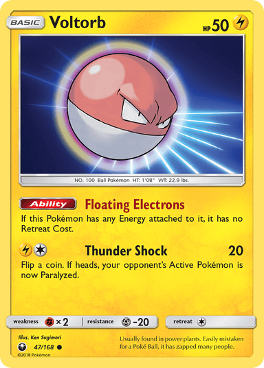 Carta Voltorb 47/168 do set Celestial Storm — Pokémon TCG | Bynx