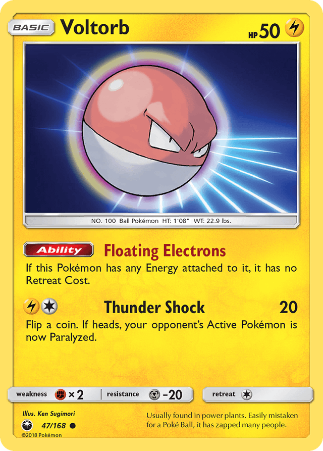 Carta Voltorb 47/168 do set Celestial Storm — Pokémon TCG | Bynx