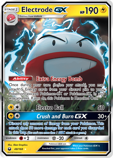 Carta Electrode-GX 48/168 do set Celestial Storm — Pokémon TCG | Bynx